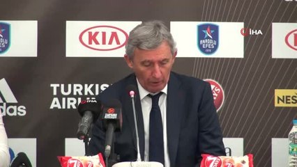 Svetislav Pesic: "Anadolu Efes'i Tebrik Ederim"
