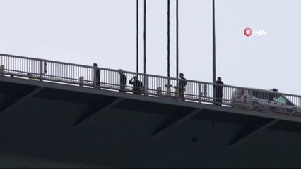 Fatih Sultan Mehmet Köprüsü'ne Bir Şahıs İntihar Etmek İçin Çıktı.