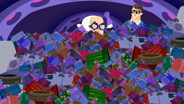 Superzoo et Groovy, le Martien sur l'Île de Plastique sauvons l'Océan!