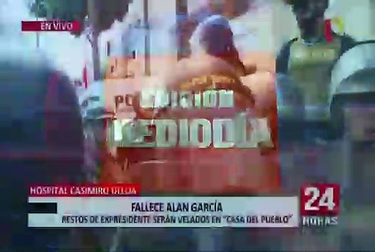 Alan García: restos del expresidente serán velados en la 'Casa del Pueblo'