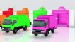 تعلم الألوان للأطفال مع شاحنات القمامة 3D المركبات - السيارات الألوان للأطفال - تعلم الفيديو