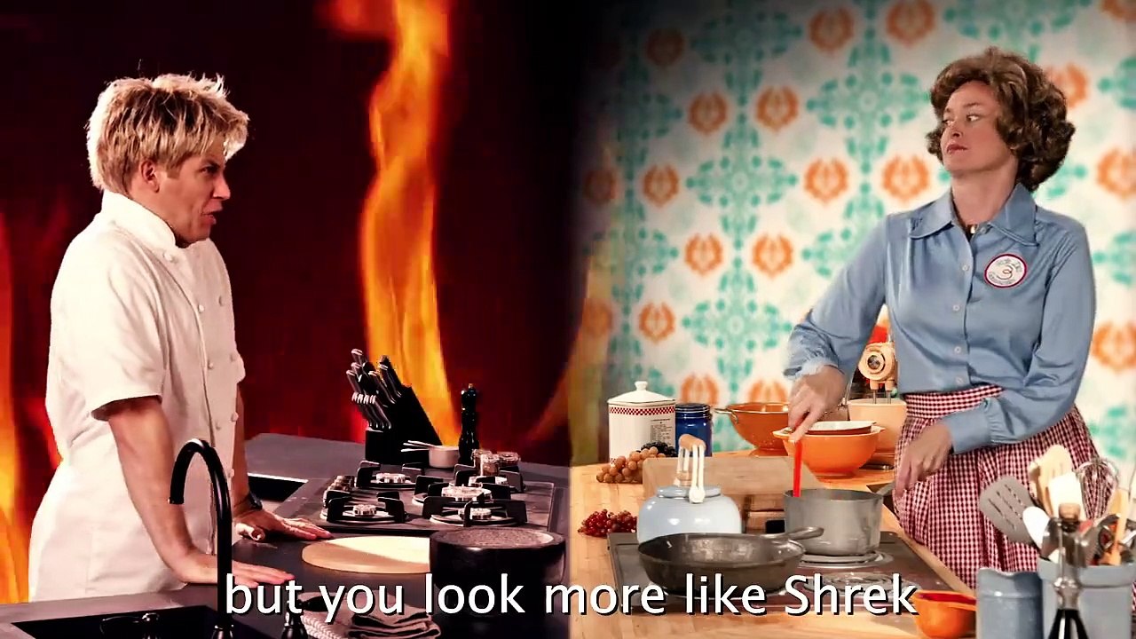 Gordon Ramsay vs Julia Child.  Epic Rap Battles of History - Season 5