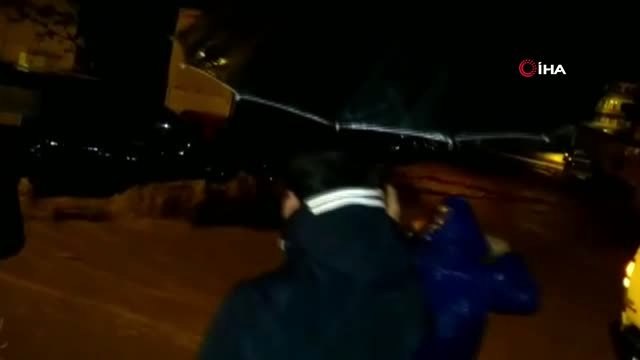 Hatay'da Sel Felaketi... Sel Sularının Otomobili Sürüklediği Anlar Kamerada