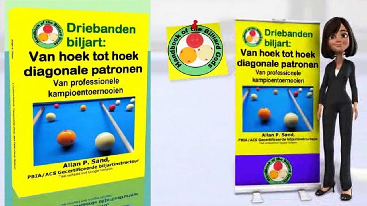 Video boeken voor Driebanden biljart: Van hoek tot hoek diagonale patronen (nl)