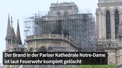 Download Video: Feuer in Notre-Dame komplett gelöscht