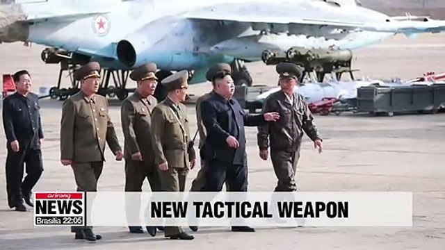 Kim Jong-un supervises test-fire of new tactical weapon: KCNA