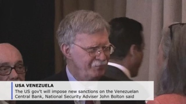 US announces new sanctions on Venezuelan Central Bank