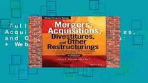 Full version  Mergers, Acquisitions, Divestitures, and Other Restructurings:   Website (Wiley