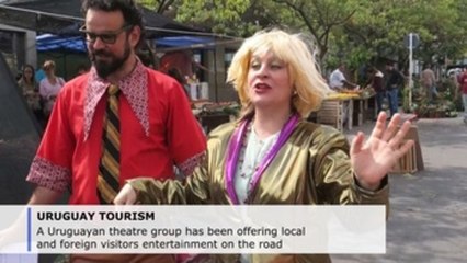 Uruguay theater bus presents comic reenactment of Paysandu history