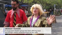 Uruguay theater bus presents comic reenactment of Paysandu history