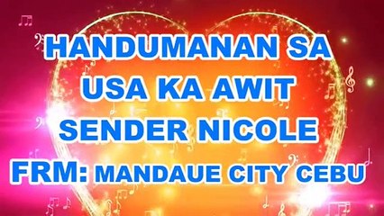 12-28-2017 HANDUMANAN SA USA KA AWIT RMN DRAMA SENDER NICOLE-JENNY