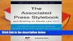 The Associated Press Stylebook 2017: and Briefing on Media Law (Associated Press Stylebook and
