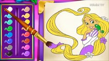 رسم وتلوين | تعلم الالوان للاطفال| لعب ومرح وتلوين مع ربانزل| drawing | coloring rbanzl for kids