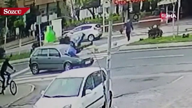 Metrelerce havaya uçtu, hiçbir şey olmamış gibi ayağa kalktı