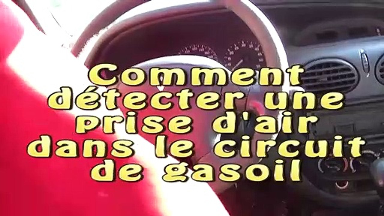 Comment detecter une prise d'air dans le circuit de gasoil