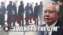 Najib limps to court after night at gym