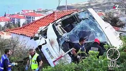 Portugal : 29 morts dans un accident de car à Madère