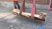 Woluwé St Pierre - Installation de deux bancs en marronnier tombé et recyclé dans l’école du Centre (vidéo Germani)
