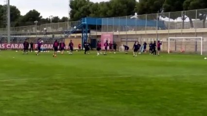 Entrenamiento Distendido del Real Zaragoza