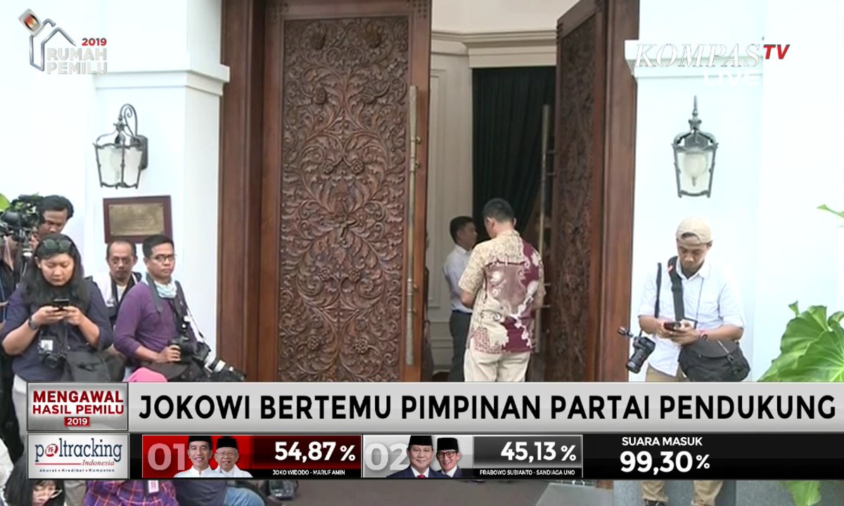 Jokowi Bertemu Ketum Partai Pendukung di Menteng