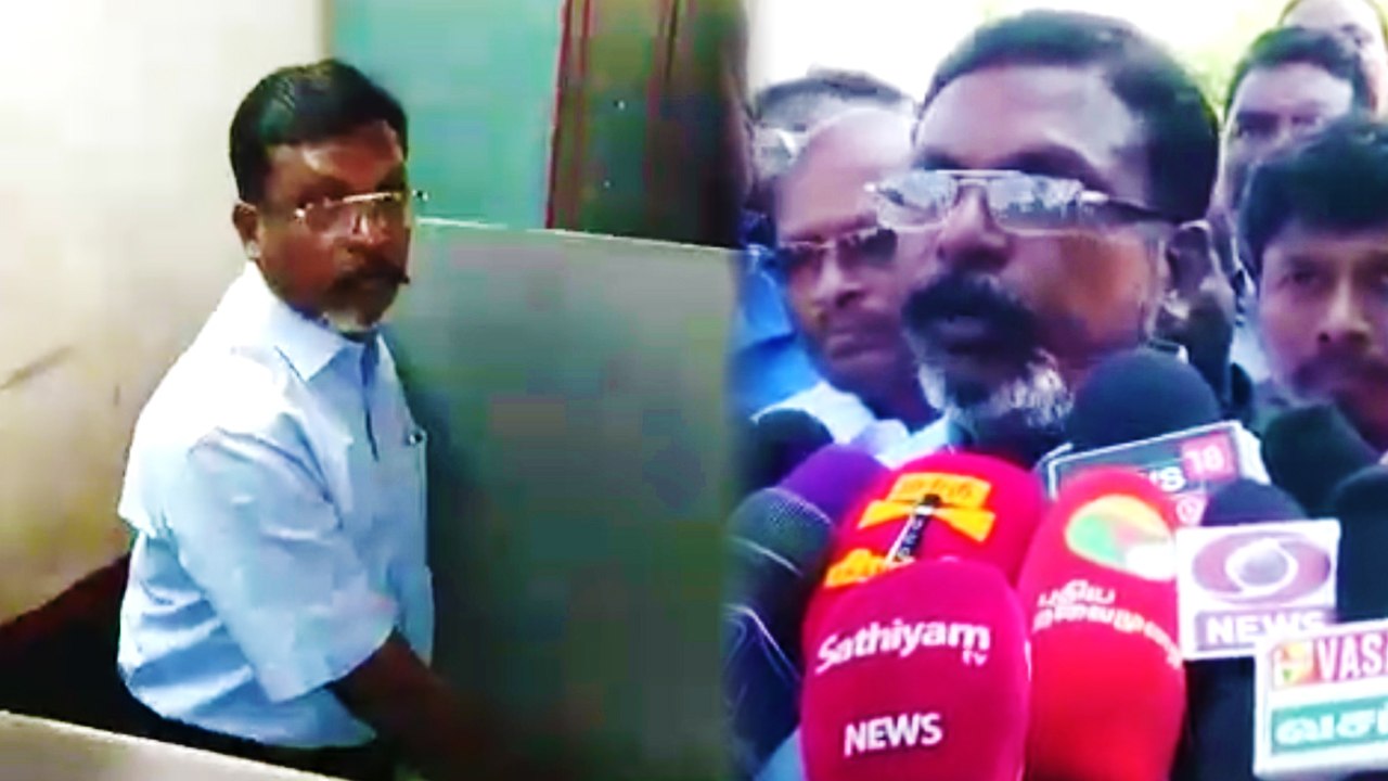 தேர்தல் அதிகாரிகள் ஆளும் கட்சிக்கு ஆதரவாக இருக்கிறார்கள் : திருமா குற்றச்சாட்டு- வீடியோ