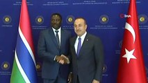 Dışişleri Bakanı Çavuşoğlu, Gambiya Dışişleri Bakanı Mamadou Tangara'yı kabul etti