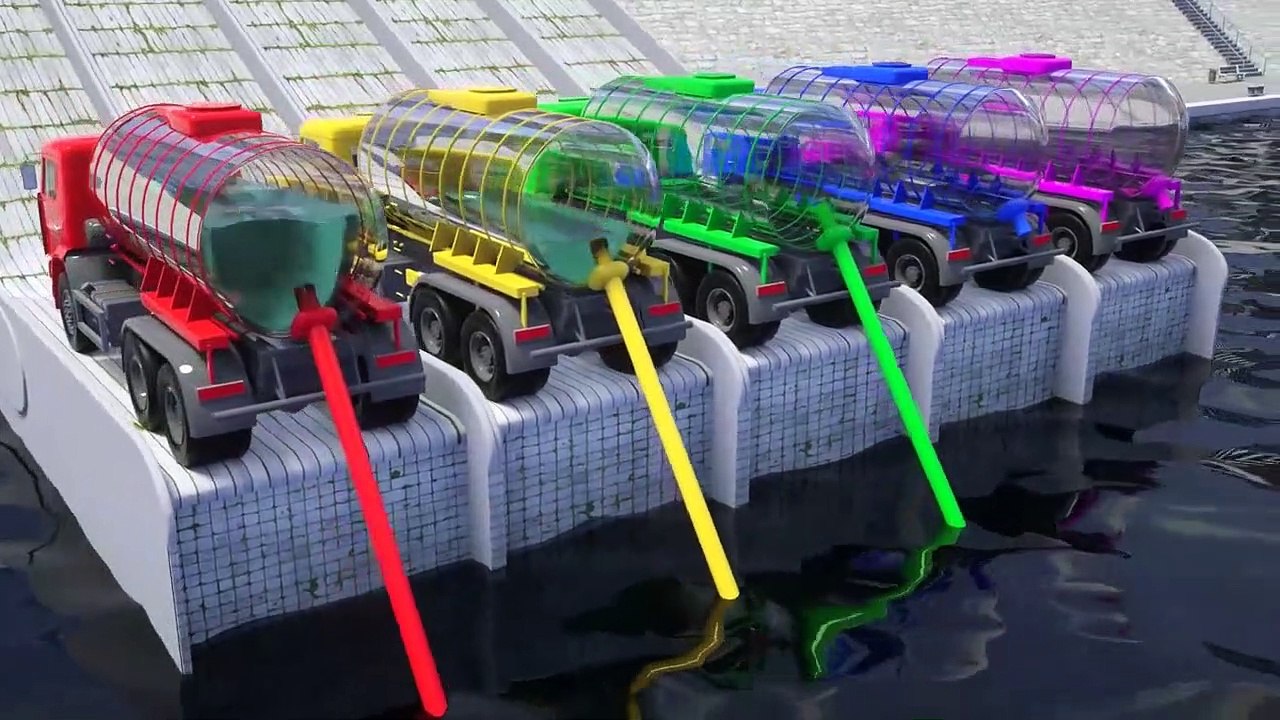 Replace the wrong parts of the fire truck, cartoon heavy equipment colorful