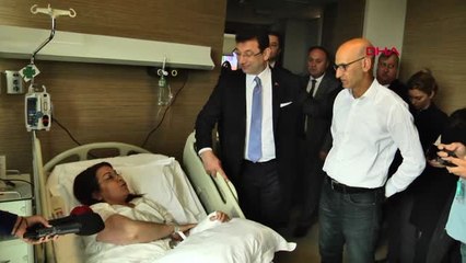 İstanbul- İmamoğlu, Gülizar Biçer Karaca'yı Hastanede Ziyaret Etti