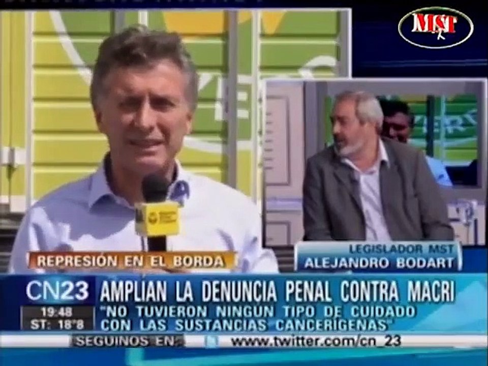 Alejandro Bodart amplia la denuncia contra Macri CN23 06-05-2013