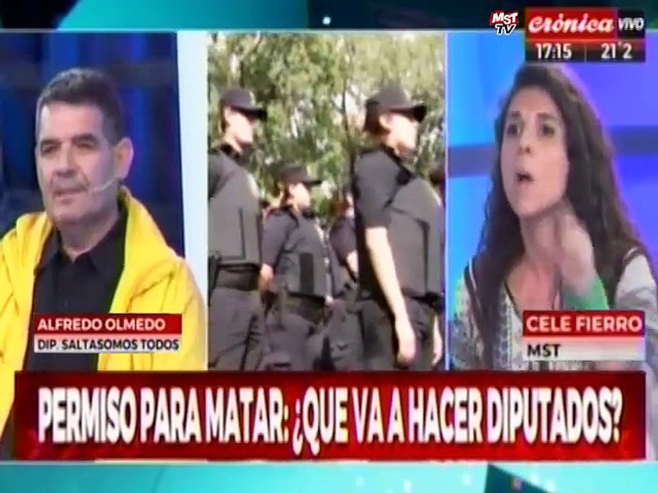 Celeste Fierro del MST (Movimiento Socialista de los Trabajadores) deja sin argumentos a  Alfredo Olmedo