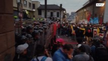 Столкновения вспыхнули во время протеста в поддержку Джулиана Ассанжа