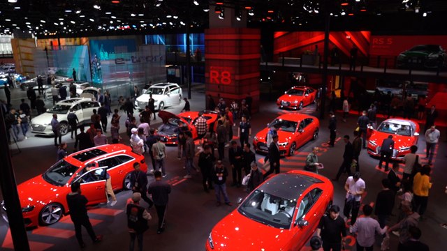 Global carmakers showcase electric vehicles at 2019 Shanghai auto show