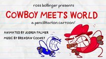 Shérif Crayon Amusantr prévoit la Loi! -en cow - boy MEETS WORLD - Animationr Dessins animés