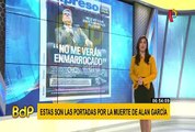 Alan García: portadas de diarios locales un día después de la muerte del exmandatario