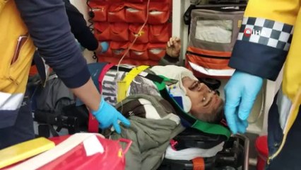 Tır dehşeti kamerada...2 kişinin yaralandığı kazanın görüntüleri ortaya çıktı