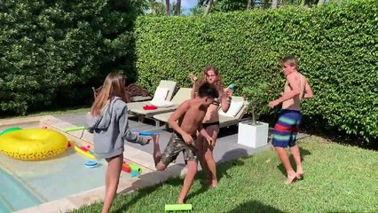 Get Him! Surfing Boy Gets Ambushed!