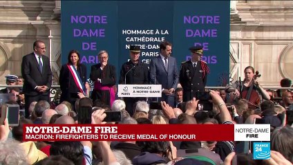 Notre-Dame fire: ceremony in honour of firefighters starts with Bach cello suite