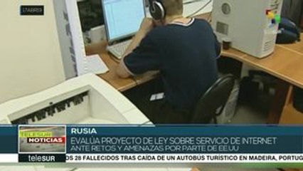 Rusia evalúa proyecto de Ley sobre servicio de internet