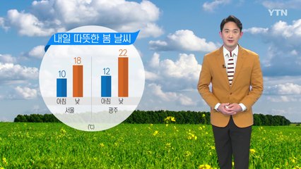 [날씨] 내일 전국 따뜻...서쪽 미세먼지 오전 한때 '나쁨' 수준 / YTN