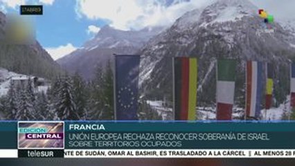 UE no reconoce soberanía israelí sobre territorios ocupados