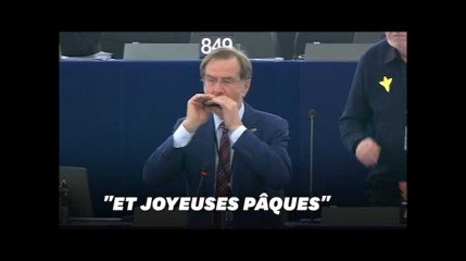 L&#39;hymne européen joué à l&#39;harmonica par un député pour le dernier jour de la session
