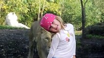 little girl facing the lion - YouTube