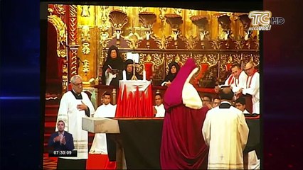 Tradicional ceremonia de Arrastre de Caudas se realizó en la Catedral de Quito