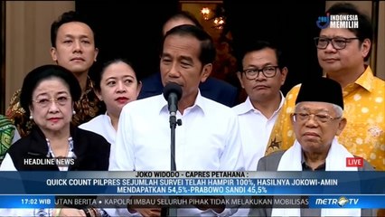 Jokowi Yakin Hasil <i>Quick Count</i> 99% Akurat