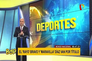‘Rayo’ Bravo y la ‘Maravilla’ Díaz se enfrentan por el título nacional del boxeo