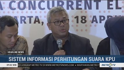 KPU: Hasil Situng Baru Mencapai 1,7%