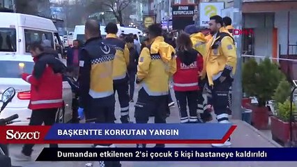 Download Video: Başkentte korkutan yangın