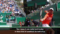 Djokovic forced to contend with tricky conditions in Monaco