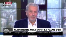 Festival de Cannes 2019. Alain Delon réagit à sa Palme d’Or honorifique dans CNEWS, jeudi 18 avril