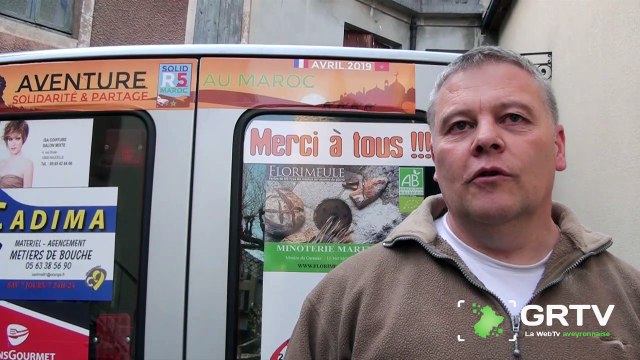 Jean-Pierre Albinet, remerciements à tous les partenaires du Raid humanitaire